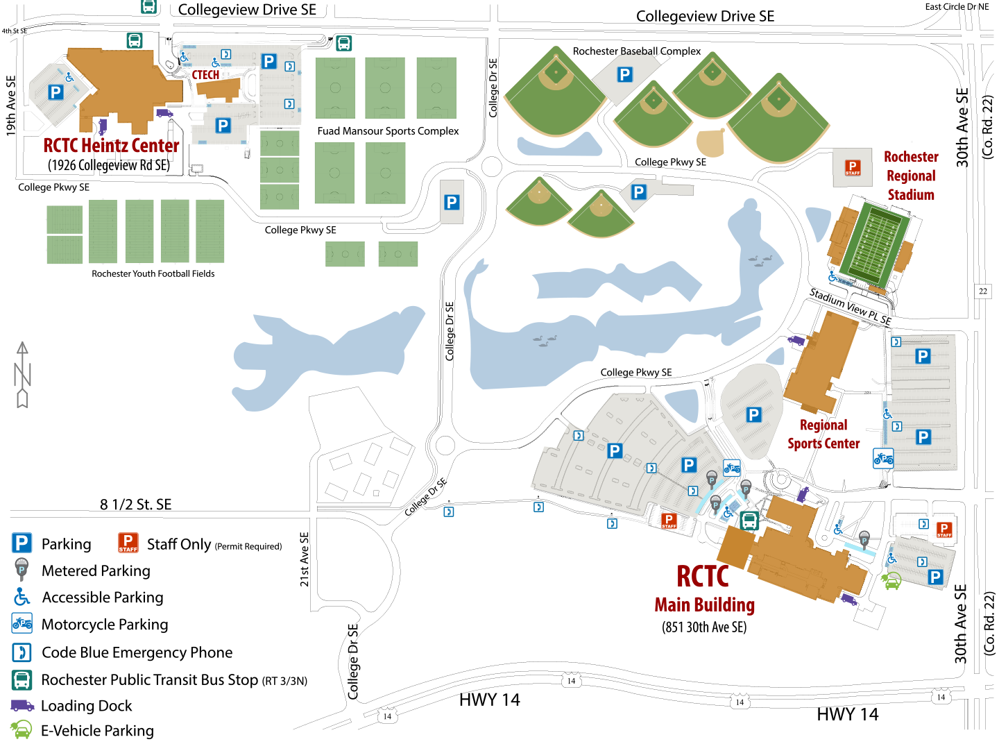 Campus Maps Rochester Community and Technical College