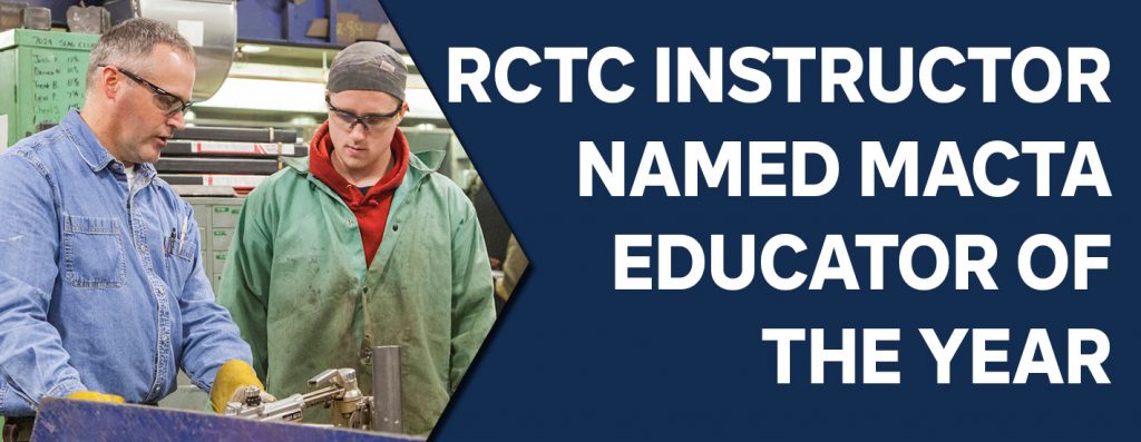 RCTC INSTRUCTOR PAUL TITUS RECEIVES MACTA EDUCATOR OF THE YEAR AWARD